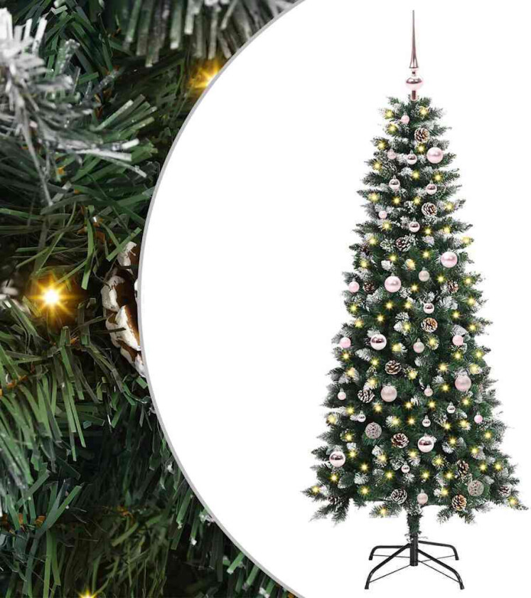 Kunstig juletre grønn 66 x 66 x 150 cm PVC og plast og stål