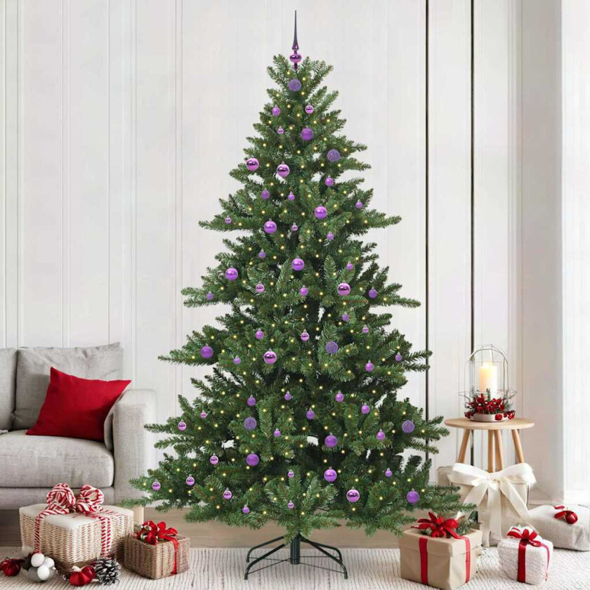 Kunstig sammensatt juletre with LEDs med stativ 240cm PVC