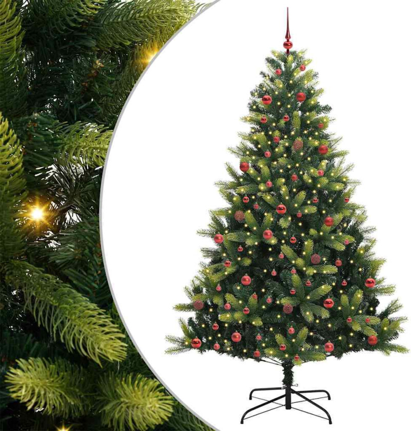 Kunstig Hengt Juletre 300 LED grønn 210 cm PVC og PE