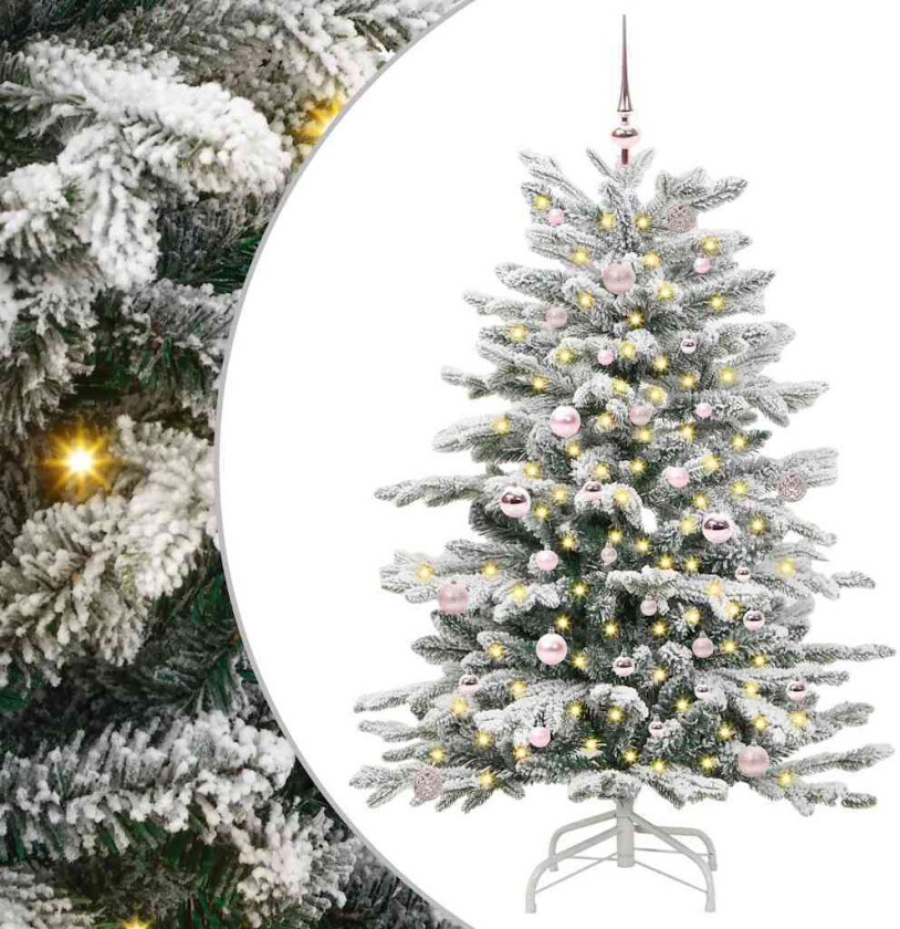 Kunstig sammensatt juletre Hvit 150 cm PE og PVC