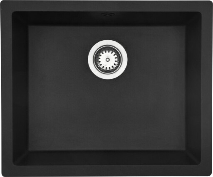 Jupiter 600 UN kjøkkenvask, 55x46 cm, svart