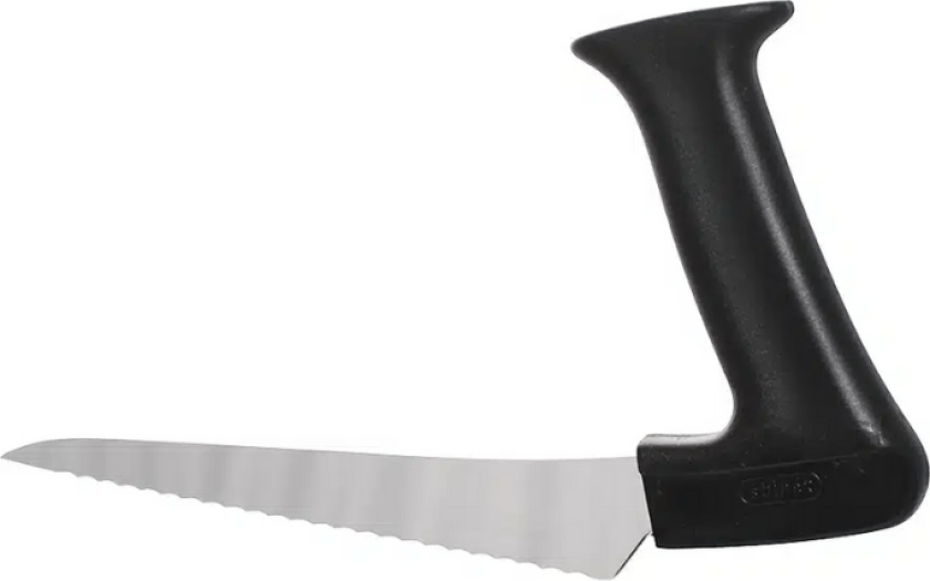 Universalkniv med bølget egg