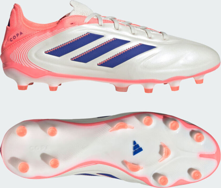 Copa Pure Pro Iii Fg Coral Blaze - Off White/lucid Blue/oransje - Gress (Fg), størrelse 46⅔