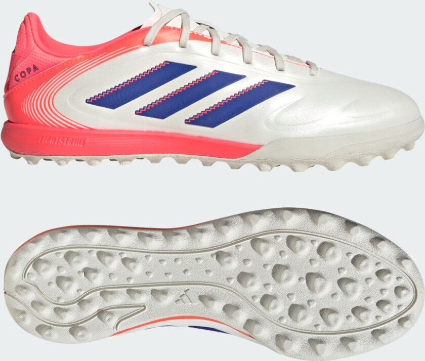 Copa Pure League Iii Tf Coral Blaze - Off White/lucid Blue/oransje - Turf (Tf), størrelse 43⅓