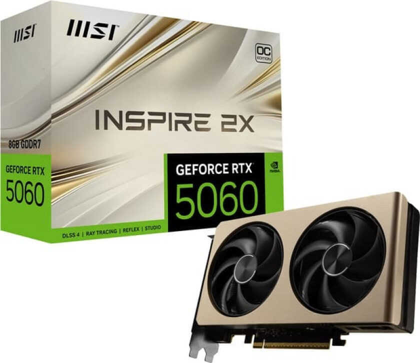 Nvidia GeForce RTX 5060 8GB INSPIRE 2x OC grafikkort