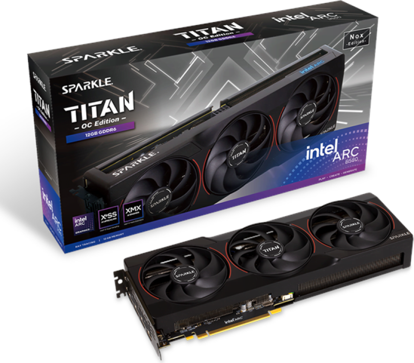 Arc B580 Titan Nox OC - 12GB GDDR6 RAM - Grafikkort