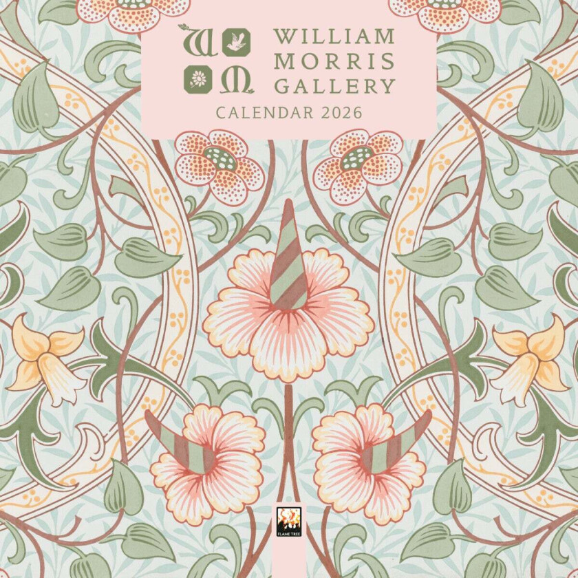 Kalender 2026 William Morris 18x18cm