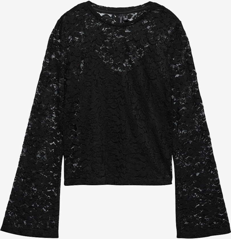 Topp vmKanya LS O-neck Short - Svart