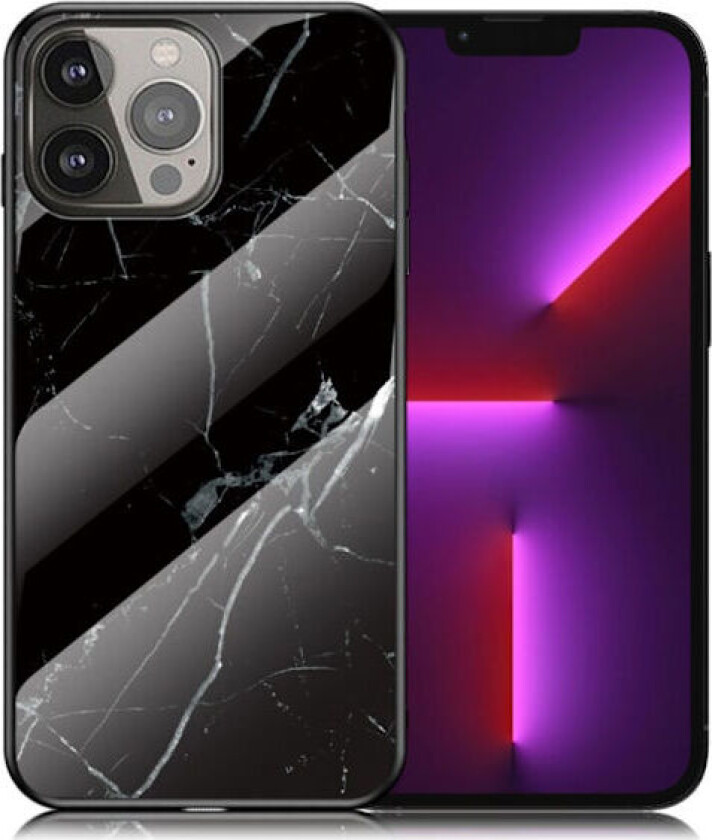 Fantasy Marble iPhone 13 Pro Deksel - Svart Klinkekule