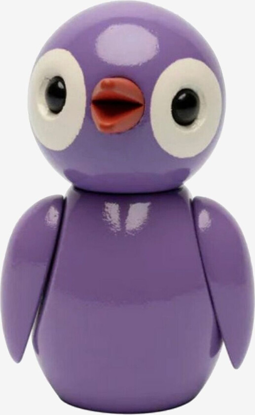 Dekorasjon i tre Spring Birds 6,5 cm, Lilla