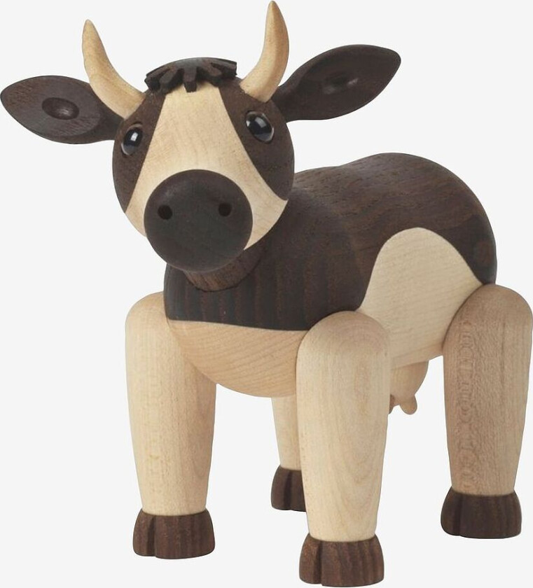 Dekorasjon i tre Daisy Ku 12,5 cm, Natur