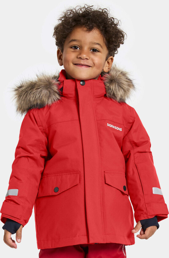Bjärven Vinterjakke, Pomme Red, 90 - Barnejakker - 100% Polyester