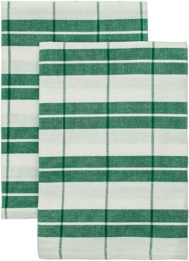 Chef kjøkkenhåndkle 50x70 cm 2 stk grønn/hvit