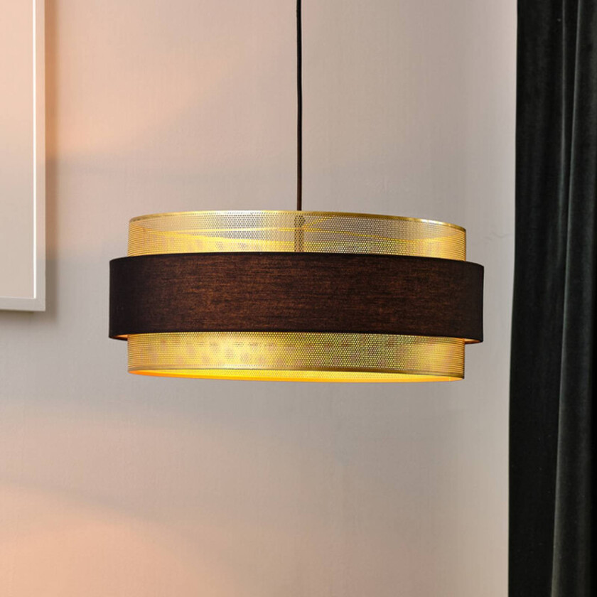 OSRAM hengelampe Decor Hornet, svart/gull, E27