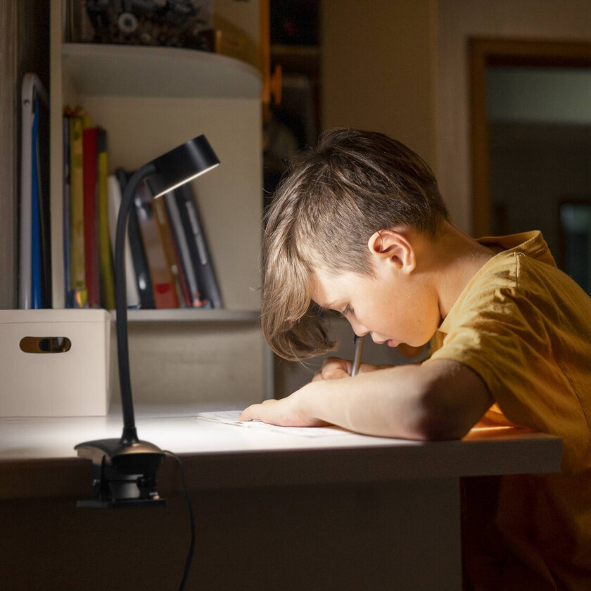 OSRAM LED-klemmelampe Office Line Cylinder svart CCT DIM