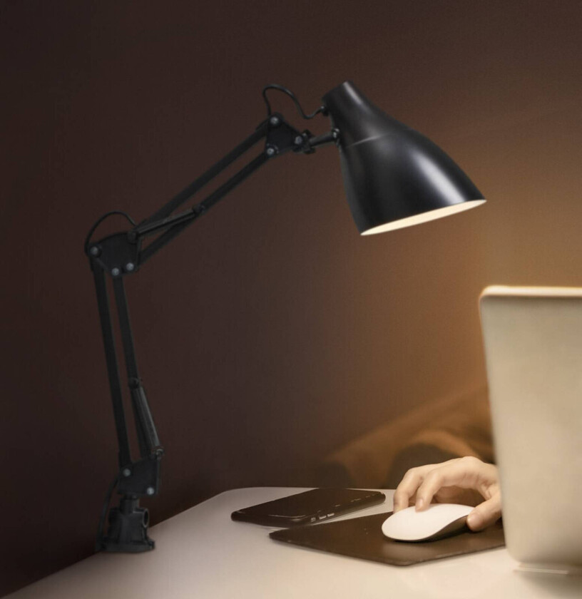 OSRAM klemmelampe Office Line Desk Pear Clip, svart, E27