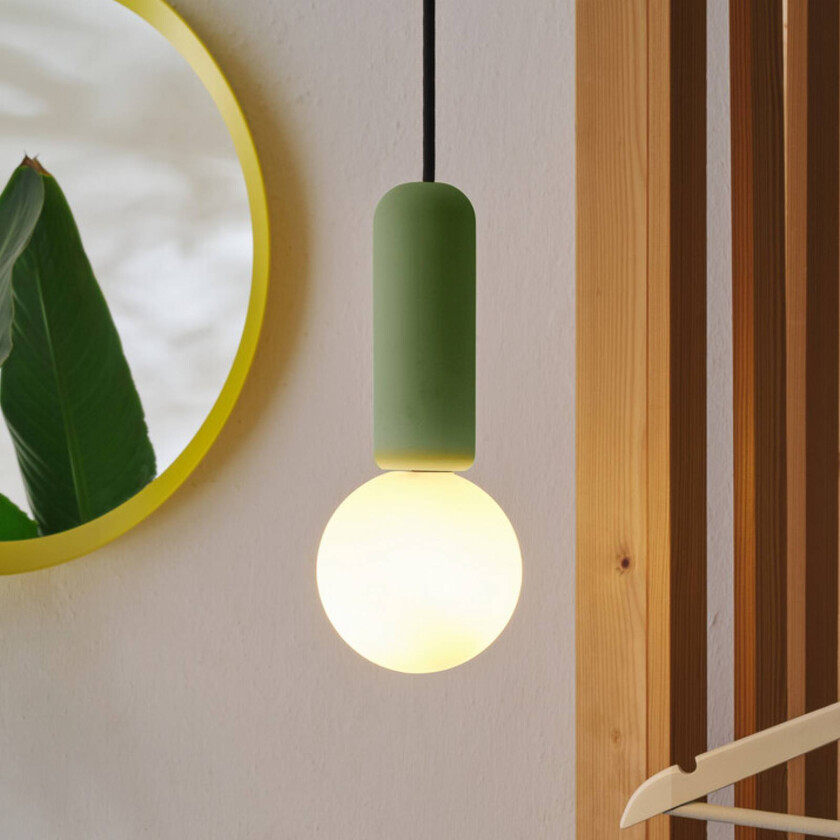 OSRAM hengelampe Decor Concrete Mic, grønn, betong, G9