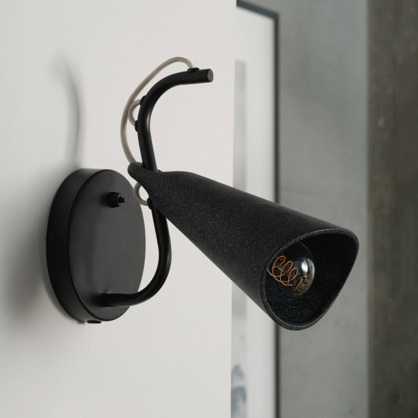 OSRAM vegglampe Decor Bell, svart, stål, E27