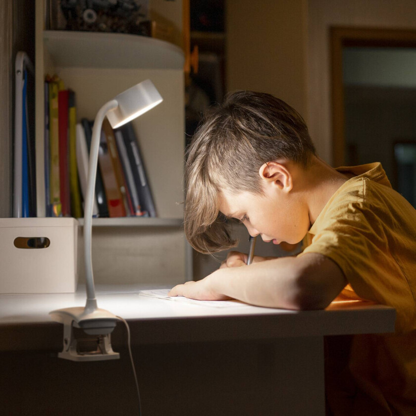 OSRAM LED-klemmelampe Office Line Cylinder, hvit, CCT, dimbar