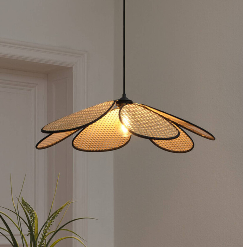 OSRAM hengelampe Decor Rattan Daisy, Ø 69 cm, beige, E27