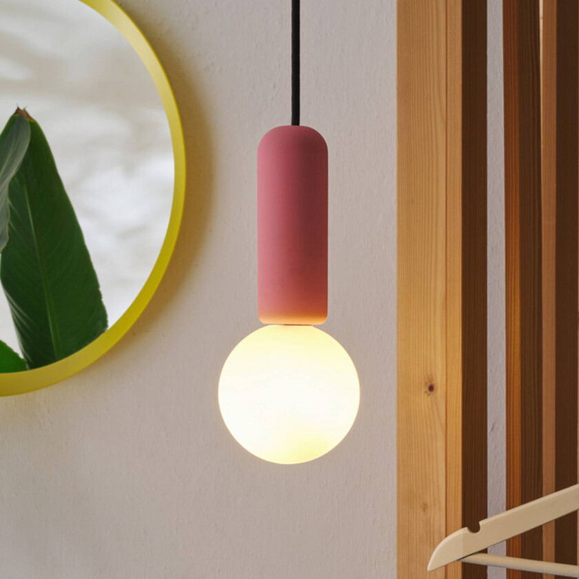 OSRAM hengelampe Decor Concrete Mic, rosa, betong, G9