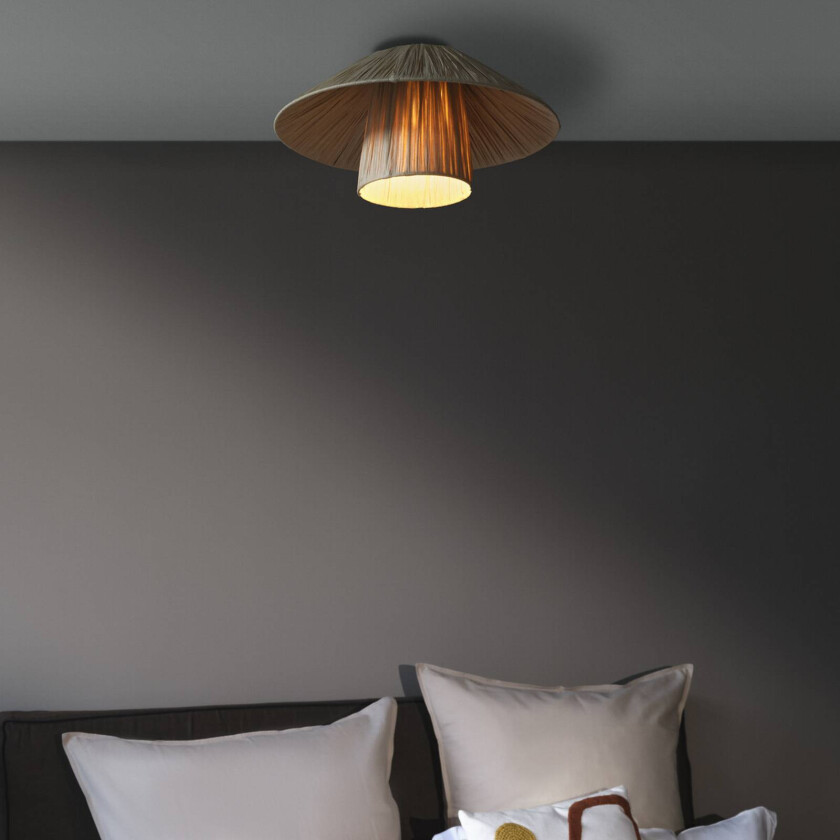 OSRAM taklampe Decor Bamboo Paper Hat Ø 40 cm, bambus E27