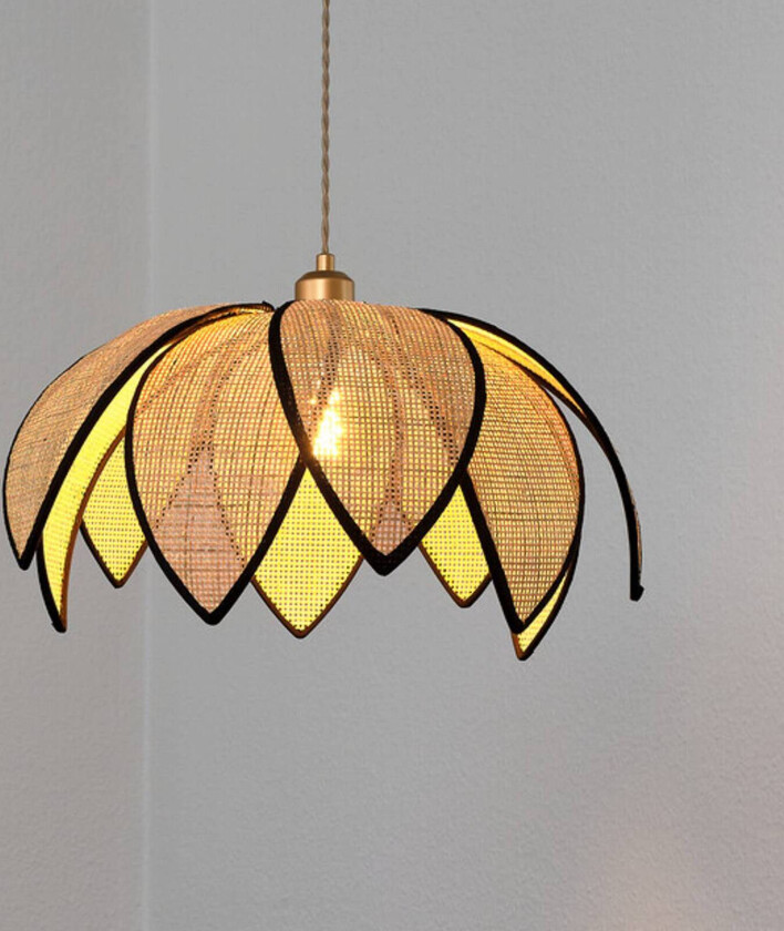 OSRAM hengelampe Decor Rattan Lotus, Ø 48 cm, beige, E27