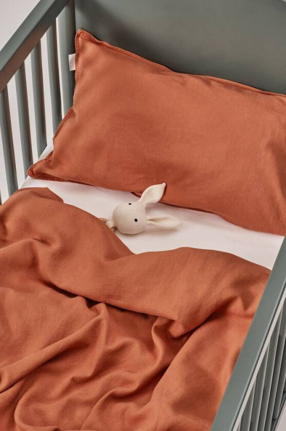 HANNAH MINI sengesett sprinkelseng Brændt orange