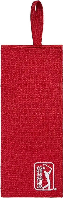 Pga Tour Microfiber Håndkle Rød
