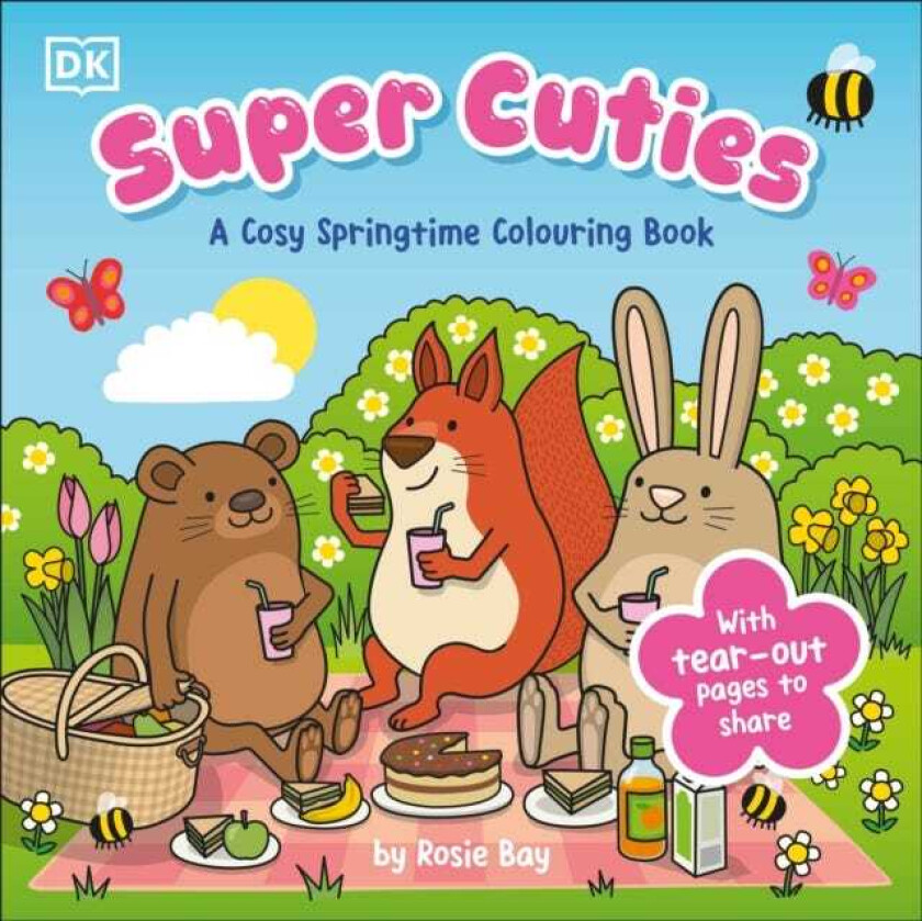 Super Cuties A Cosy Springtime Colouring Book 30 Cute and Blossoming Illustrations For All Ages