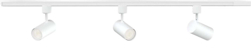 EasyLink Zilo spotskinne med 3 spotter - 1 meter - Hvit