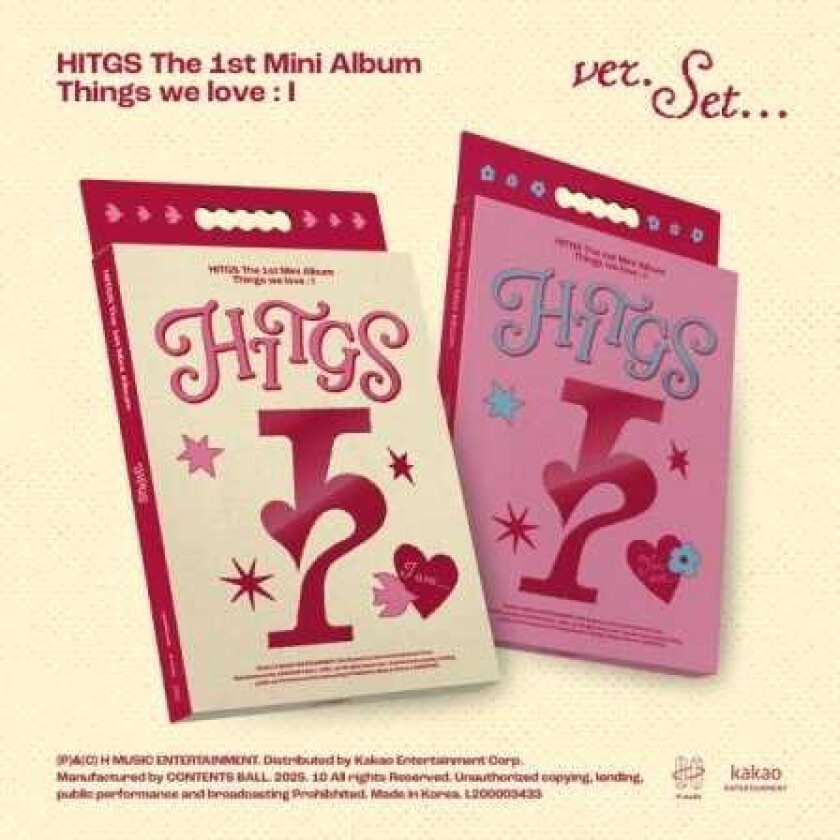 HITGS Things We Love : I Random Cover incl. Photobook, Sticker, Polaroid Photo, Photocard, Folded Poster, Postcard + Mount Film CD