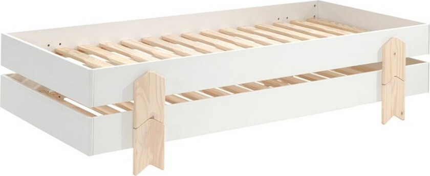 Seng Modulo med pilformede ben Hvit, 2 - Hvit, 2