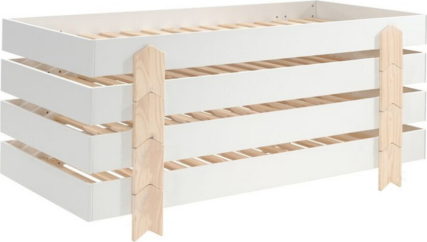 Seng Modulo med pilformede ben Hvit, 4 - Hvit, 4