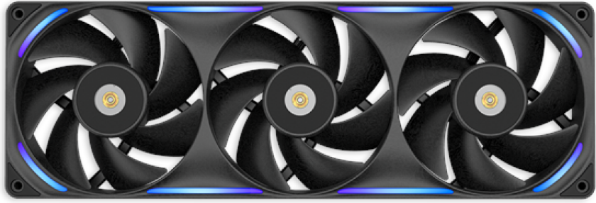 Bilde av F360X - Kabinettvifte - 360mm - Svart med RGB LED-lys - 41 dBA