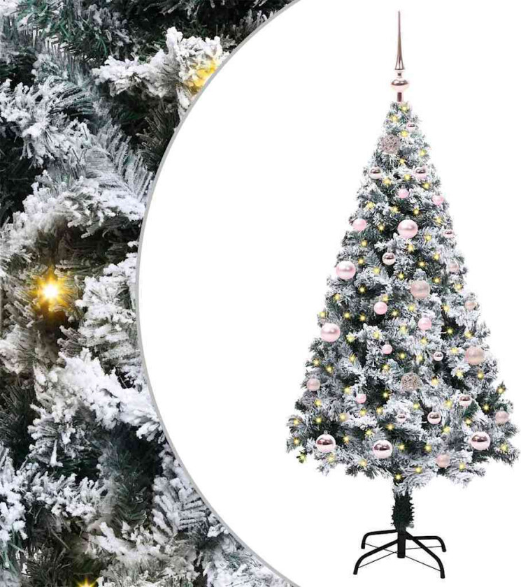 Kunstig juletre grønn 150 x 95 cm PVC og Stål og Plast