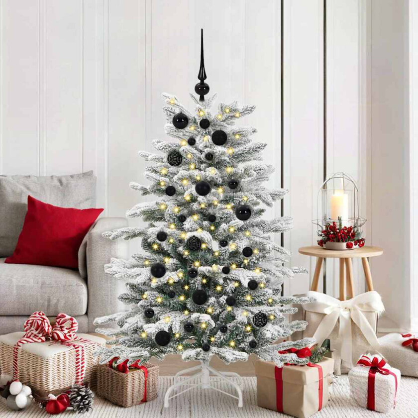 Julekule Sett med 150 LED 61 pcs Svart Plast