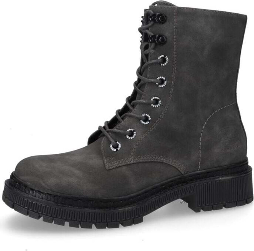 Boot - Lace-Up Boots - EU37 til EU42 - Damer - mørkegrå-svart