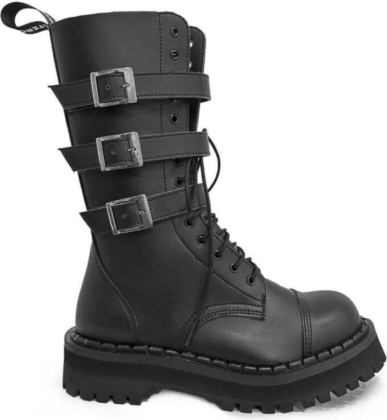 Goth Boot - 357 Vegan Black - EU40 til EU46 - Herrer - svart
