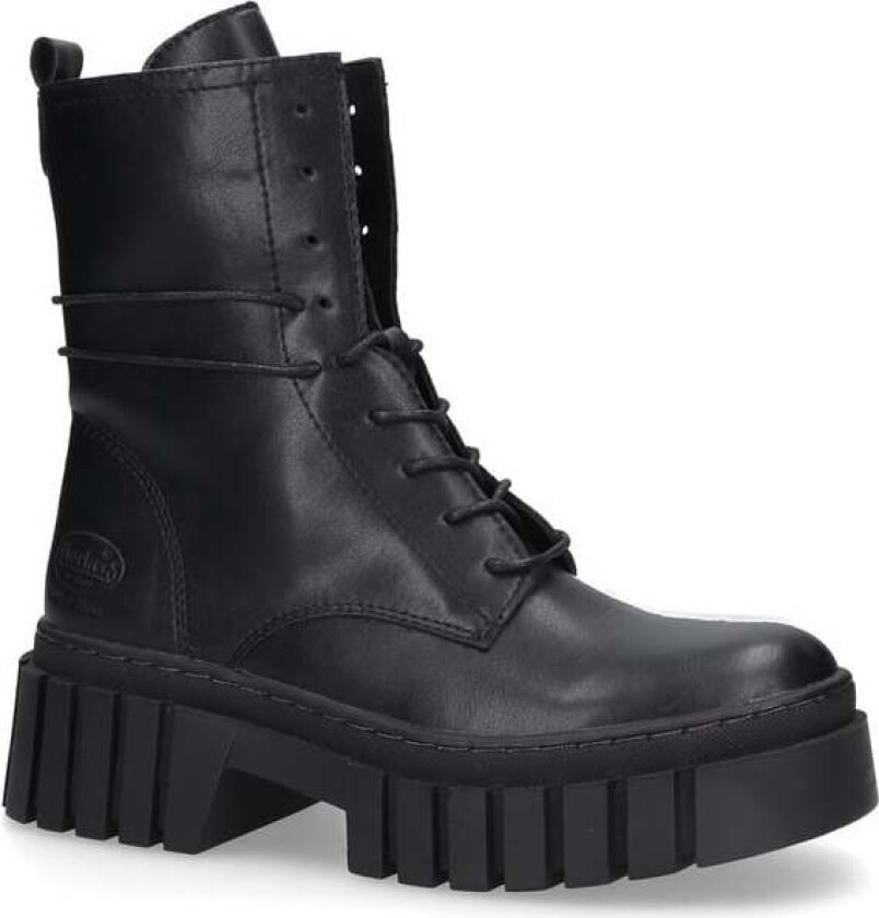 Boot - Lace-Up Boots - EU37 til EU42 - Damer - svart