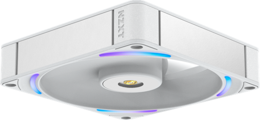 F140X - Kabinettvifte - 140mm - Hvit med RGB-lys - 41 dBA