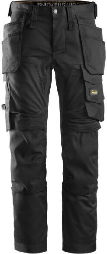 6241 AllroundWork Arbeidsbukse svart, stretch Svart