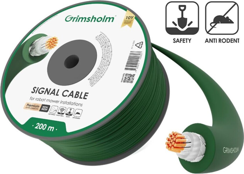 Begrensningskabel for robotgressklippere Metal Mesh 200m Premium