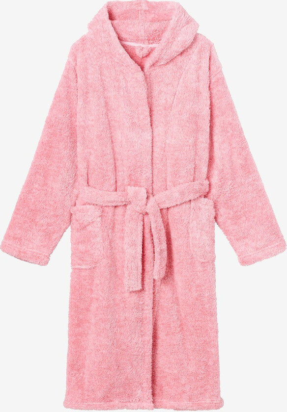 Morgenkåpe i fleece - Rosa