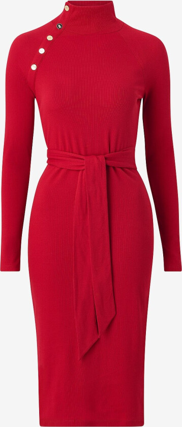 Kjole CM 2x2 Rib-knit - Rød