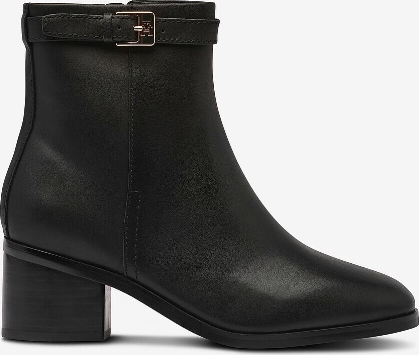 Boots TH Buckle Riding Mid Heel - Svart