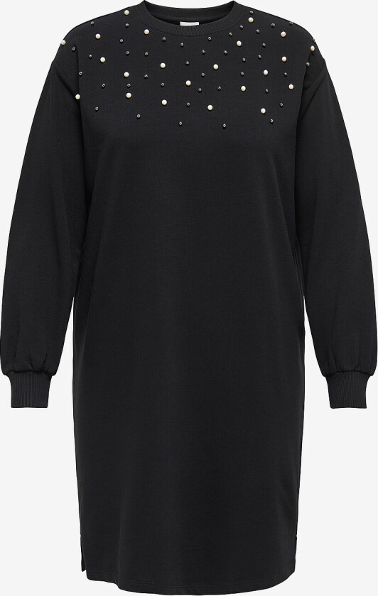 Sweatshirt-kjole carVioletta L/S O-neck - Svart