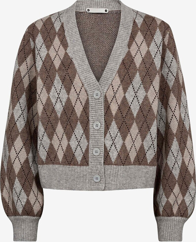 Kardigan ccRow Check - Brun