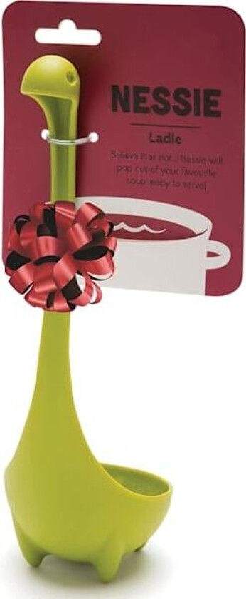 Nessie Sleiv - Grønn suppesleiv for servering av suppe, gryterett, saus og chili - Loch Ness Stående suppesleiv med høy varmebestandighet, Grønn/NT/