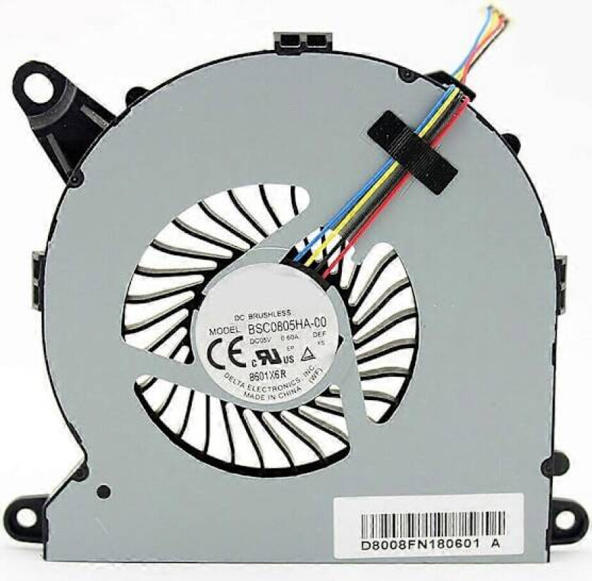 Erstatnings CPU-vifte for NUC8 NUC8i7BEH NUC8i5BEH NUC8i5BEK NUC8i3BEH-serien Mini PC, Erstatnings NUC8 kjølevifte P/N: BSC0805HA-00, Ping